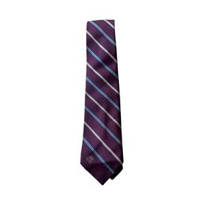 John Henry Burgundy Striped Tie